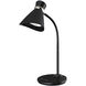 Contemporary 16 inch 6.00 watt Black Task Table Lamp Portable Light, Gooseneck