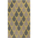 Frontier 66 X 42 inch Olive, Charcoal, Camel Rug