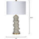 Alignment 26.5 inch 100.00 watt Cement Table Lamp Portable Light
