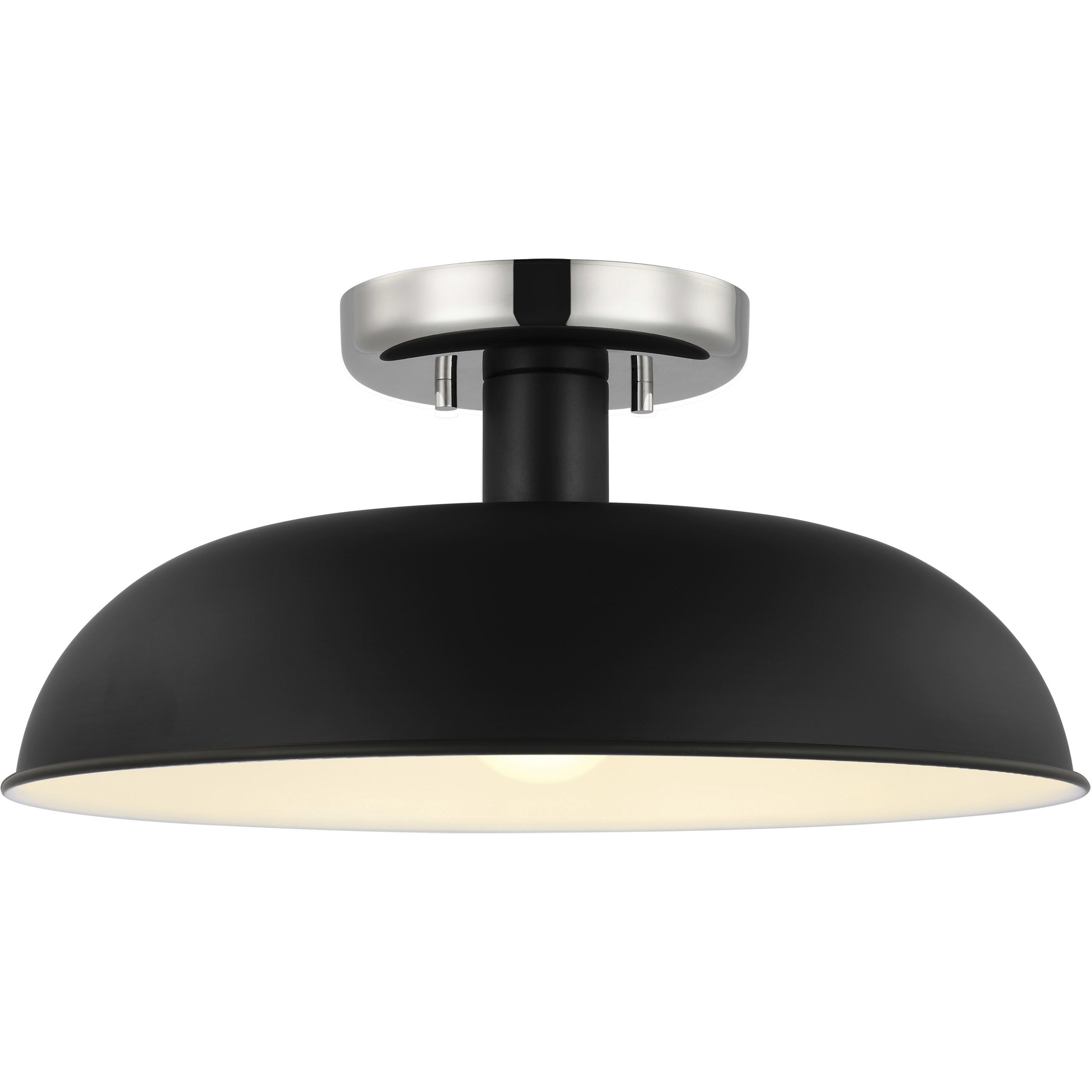 Black nickel flush ceiling light deals