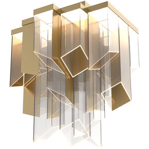 Rowland LED 19.75 inch Titanium Gold Flush Mount Ceiling Light