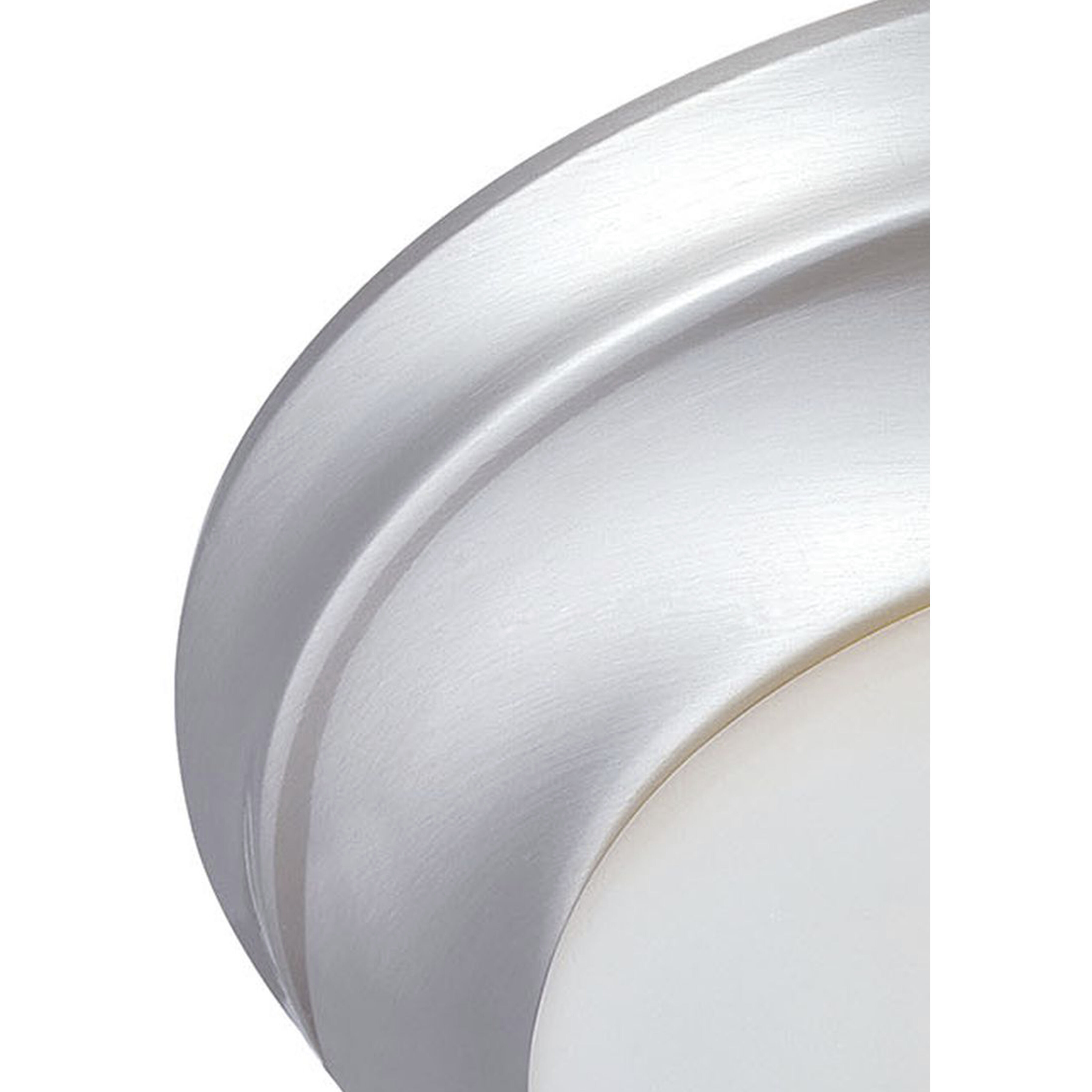 Fluor 2 Light 14.25 inch Brushed Nickel Flush Mount Ceiling Light