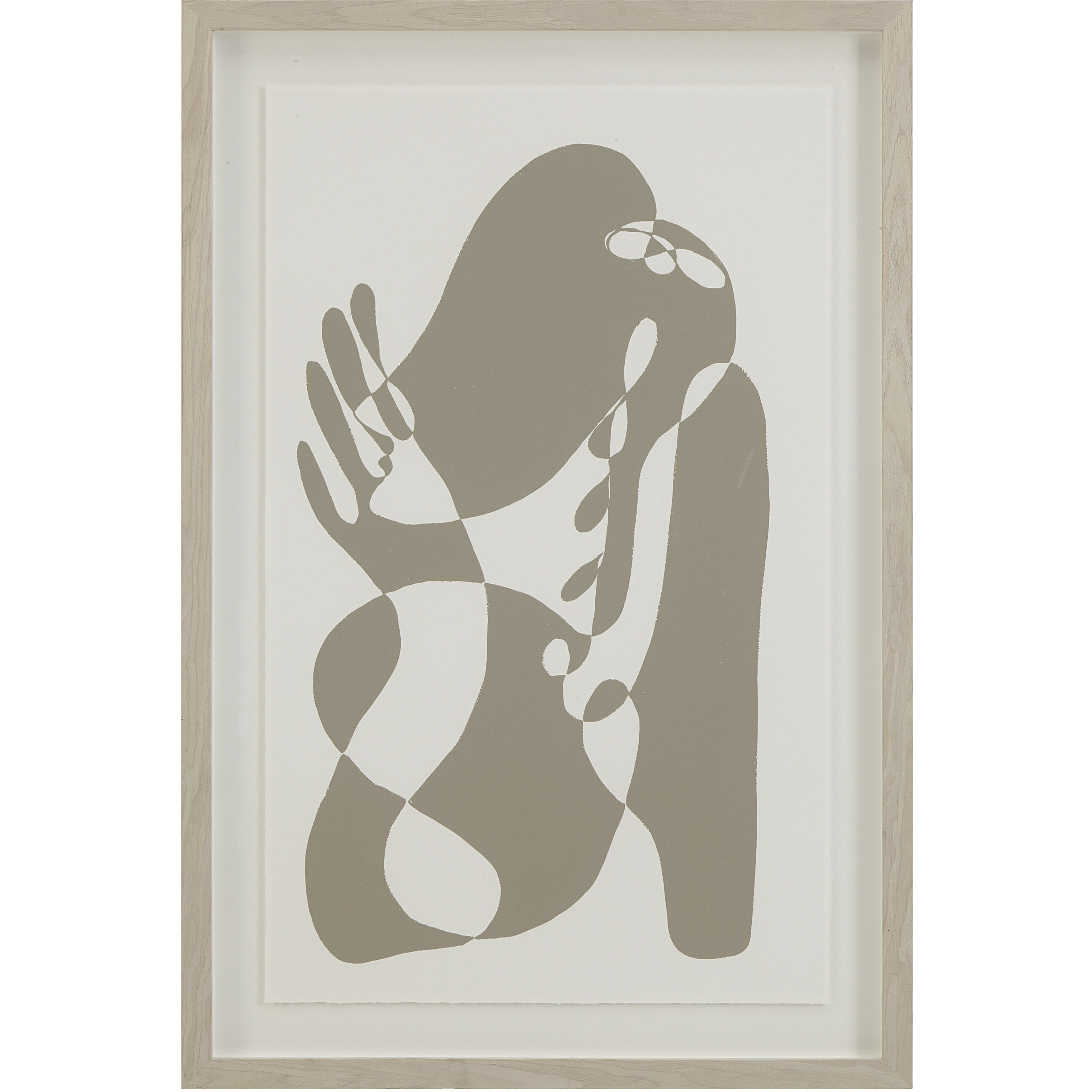 Cybel Beige/White Canvas Art, 2 Piece