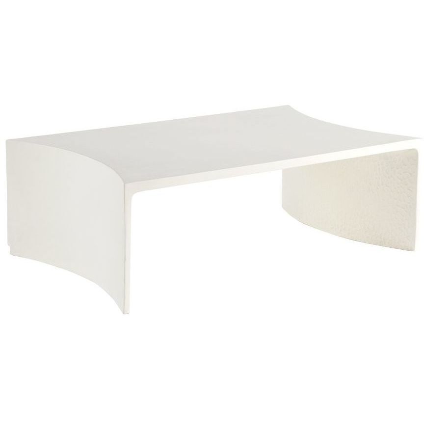 Haney 45.5 X 15.5 inch Ivory Outdoor Coffee Table
