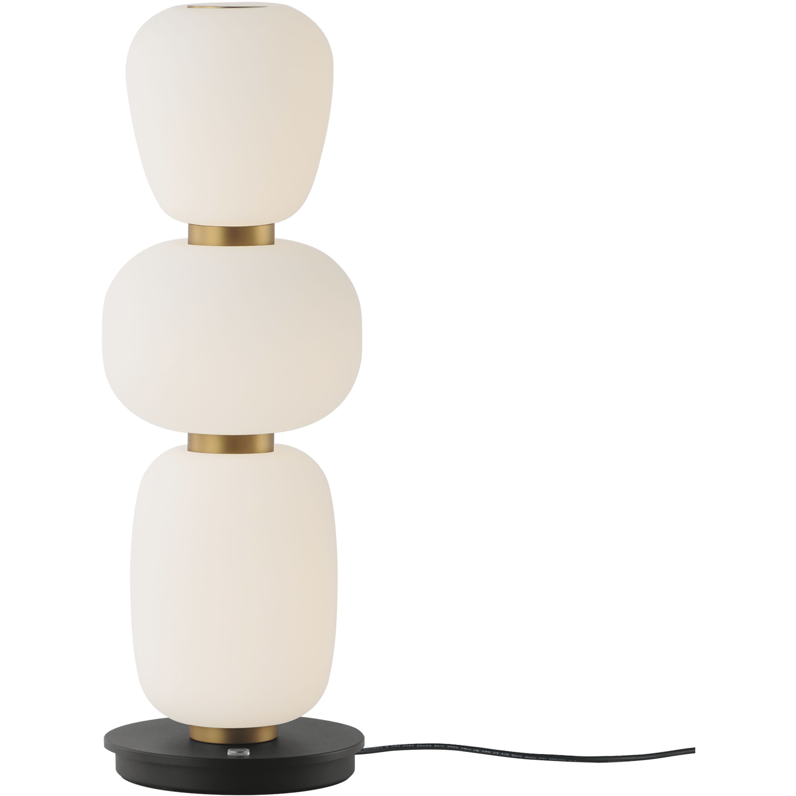 Soji LED 4.75 inch Black and Gold Single Pendant Ceiling Light in Black/Gold, Satin White