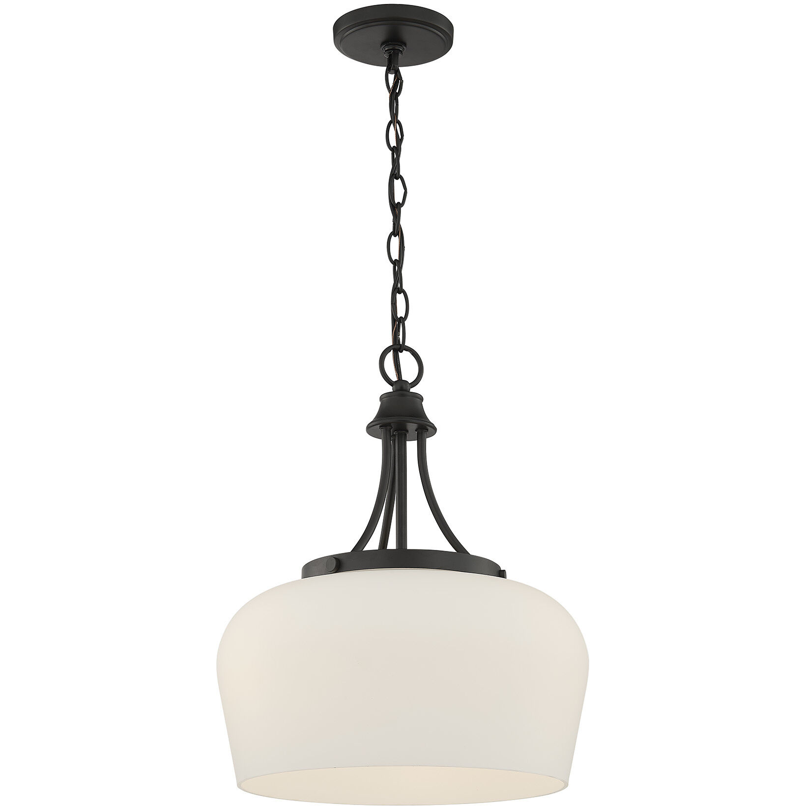 Octave 3 Light 15 inch Matte Black Pendant Ceiling Light, Essentials