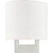 Hayworth 1 Light 8 inch Brushed Nickel ADA ADA Wall Sconce Wall Light
