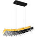 Gondola LED 40 inch Black Island/Pool Table Light Ceiling Light