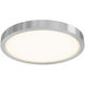 Delta LED 18 inch Satin Nickel Flushmount Ceiling Light, Indoor/Outdoor