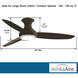 Concept III 54 inch Oil Rubbed Bronze Outdoor Ceiling Fan