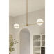 Orstyn 2 Light 52 inch Legacy Brass Linear Chandelier Ceiling Light