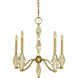 Vivian 5 Light 24 inch Brushed Brass Dining Chandelier Ceiling Light