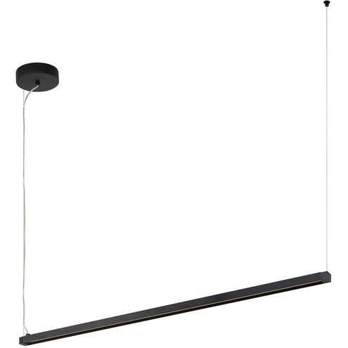 Sean Lavin Dyna Linear Suspension Ceiling Light in Anodized Black, LED 90 CRI 3500K, 96 inch, Remote, Integrated LED