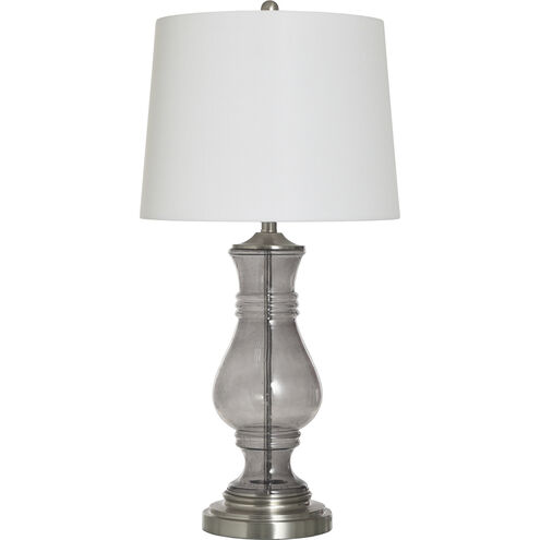 Cameron 32 inch 150.00 watt Smoke Grey Table Lamp Portable Light