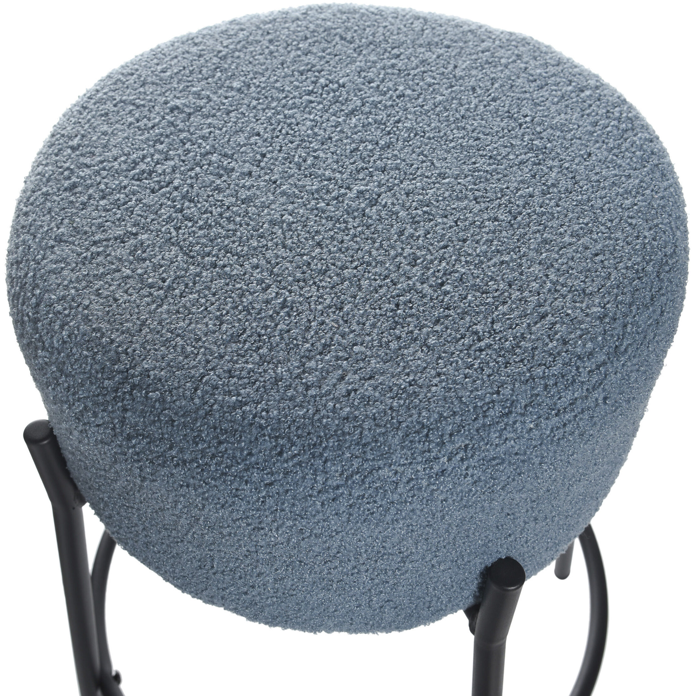 Soloist 26 inch Black and Sky Blue Counter Stool