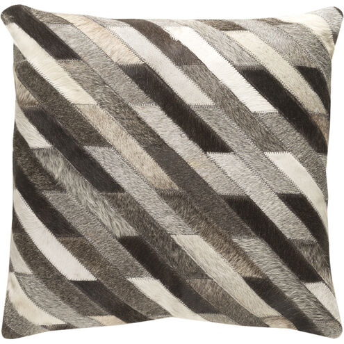 Lycaon 18 X 18 inch Ivory/Dark Brown/Light Gray/Medium Gray Pillow Kit