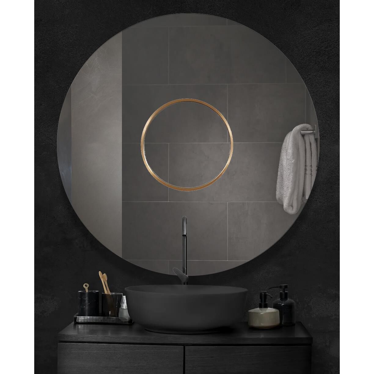 Leonardo 54 X 54 inch Brass Mirror