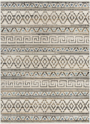 Calico 91 X 63 inch Light Grey Rug, Rectangle