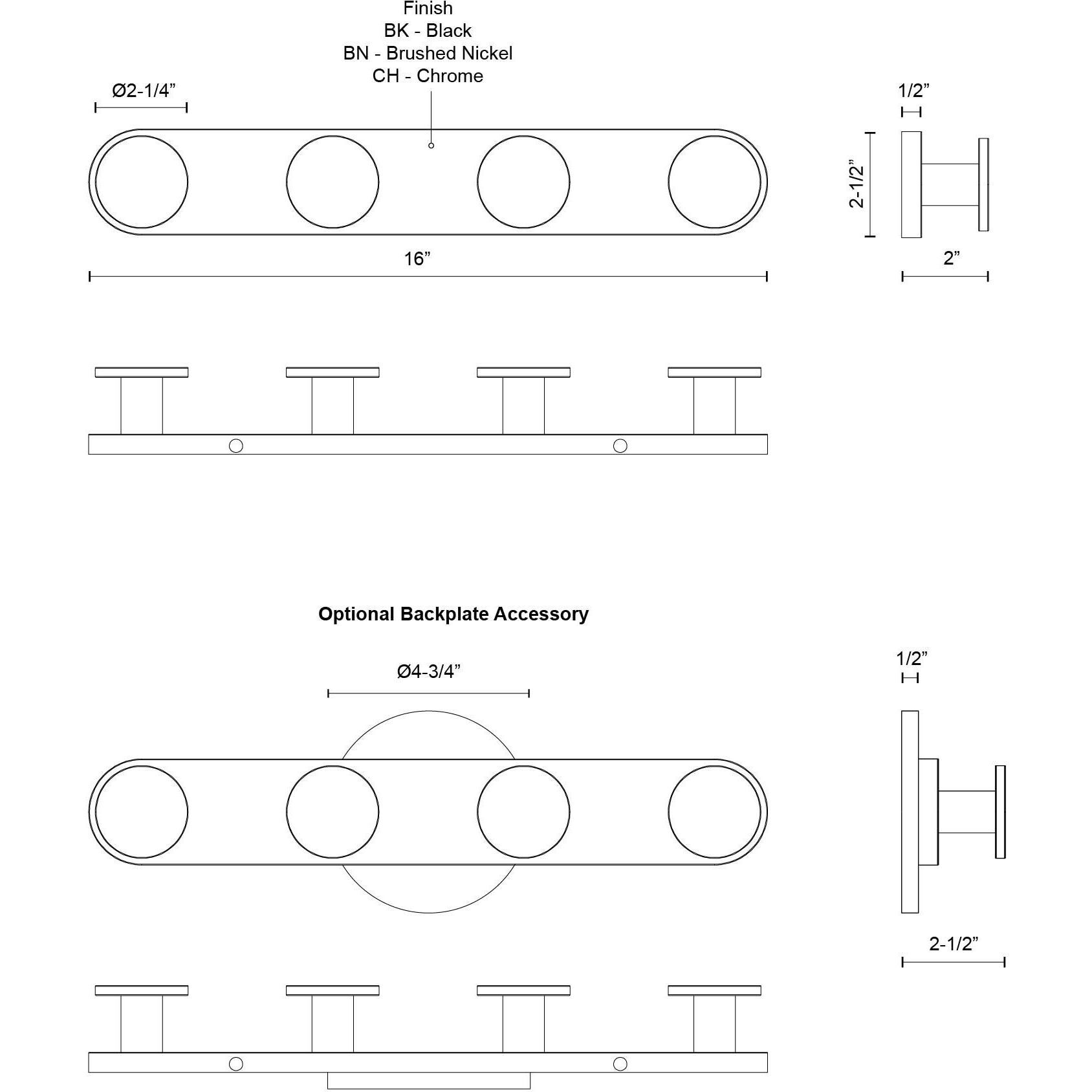 Edna Bath Vanity Light Wall Light in Brushed Nickel