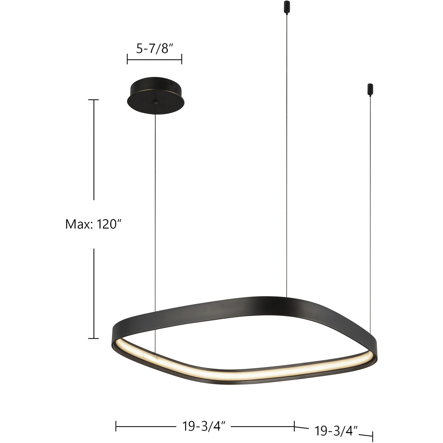 Yukon Pendant Ceiling Light in Vintage Brass