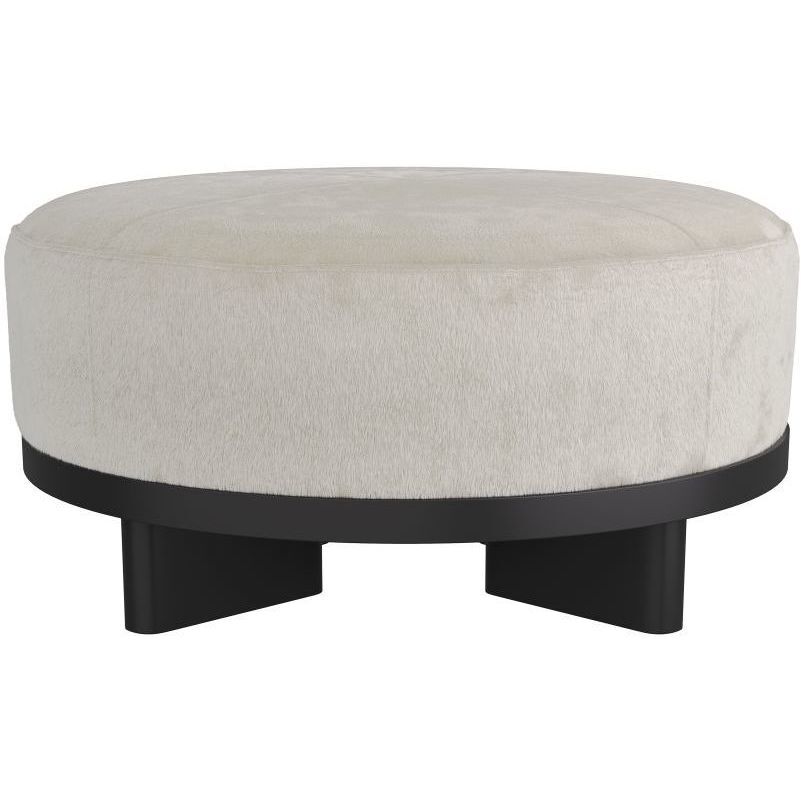 Aurora 20 inch White Ottoman
