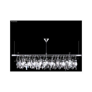Fashionable Broadway 9 Light 47 inch Silver Crystal Chandelier Ceiling Light