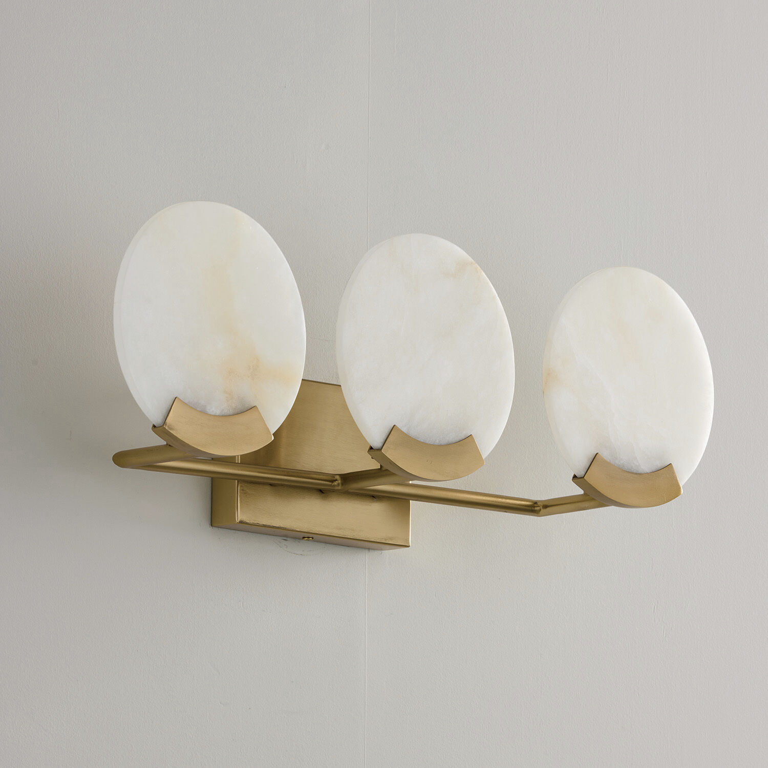 Oriya 3 Light 23.75 inch Aged Brass Vanity Light Wall Light