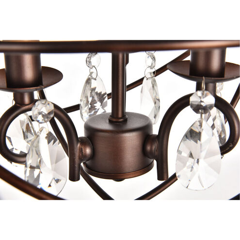 Wallace 3 Light 11.8 inch Dark Copper Brown Pendant Ceiling Light