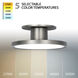 Twist-N-Lite LED 8 inch Brushed Nickel Semi-Flush Mount Ceiling Light, WAC Limited