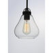 Dianne 1 Light 8 inch Satin Nickel Single Pendant Ceiling Light in Clear, Medium Base