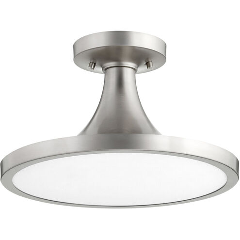 Bugle 1 Light 15 inch Satin Nickel Flush Mount Ceiling Light