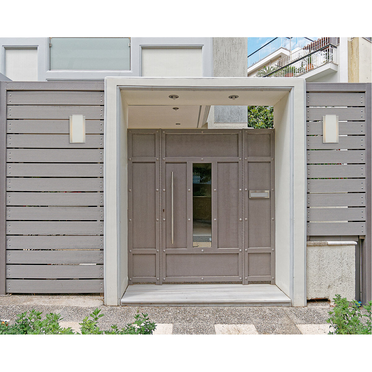 Raine 12 inch Silver Outdoor Wall Light