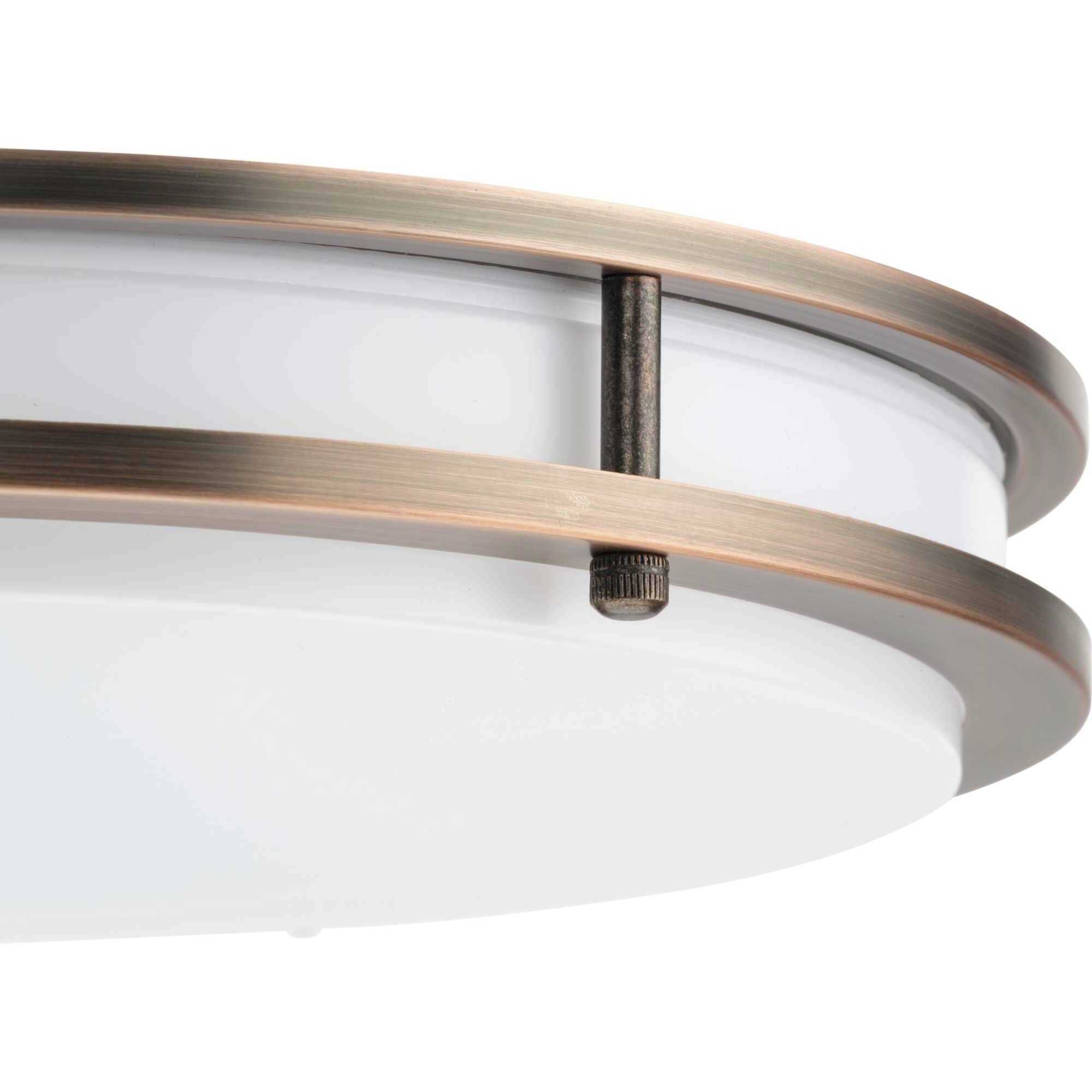 Abide LED LED 14 inch Urban Bronze Flush Mount Ceiling Light, Medium, Progress LED