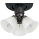 San Gabriel 3 Light Incandescent Oil Rubbed Bronze Ceiling Fan Light Kit