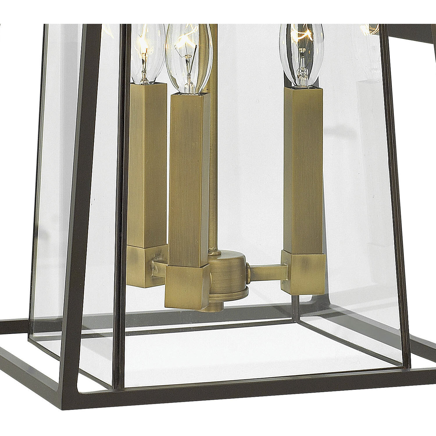 Walker Outdoor Wall Mount Lantern in Buckeye Bronze, Non-LED, Large