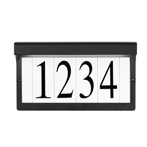 Address Light LED 7 inch Textured Black Address Light in 3000K, 0