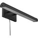 Sunset 17 watt 22.5 inch Matte Black Picture Light Wall Light