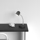 Contemporary 14 inch 5.00 watt Black Task Table Lamp Portable Light, Gooseneck