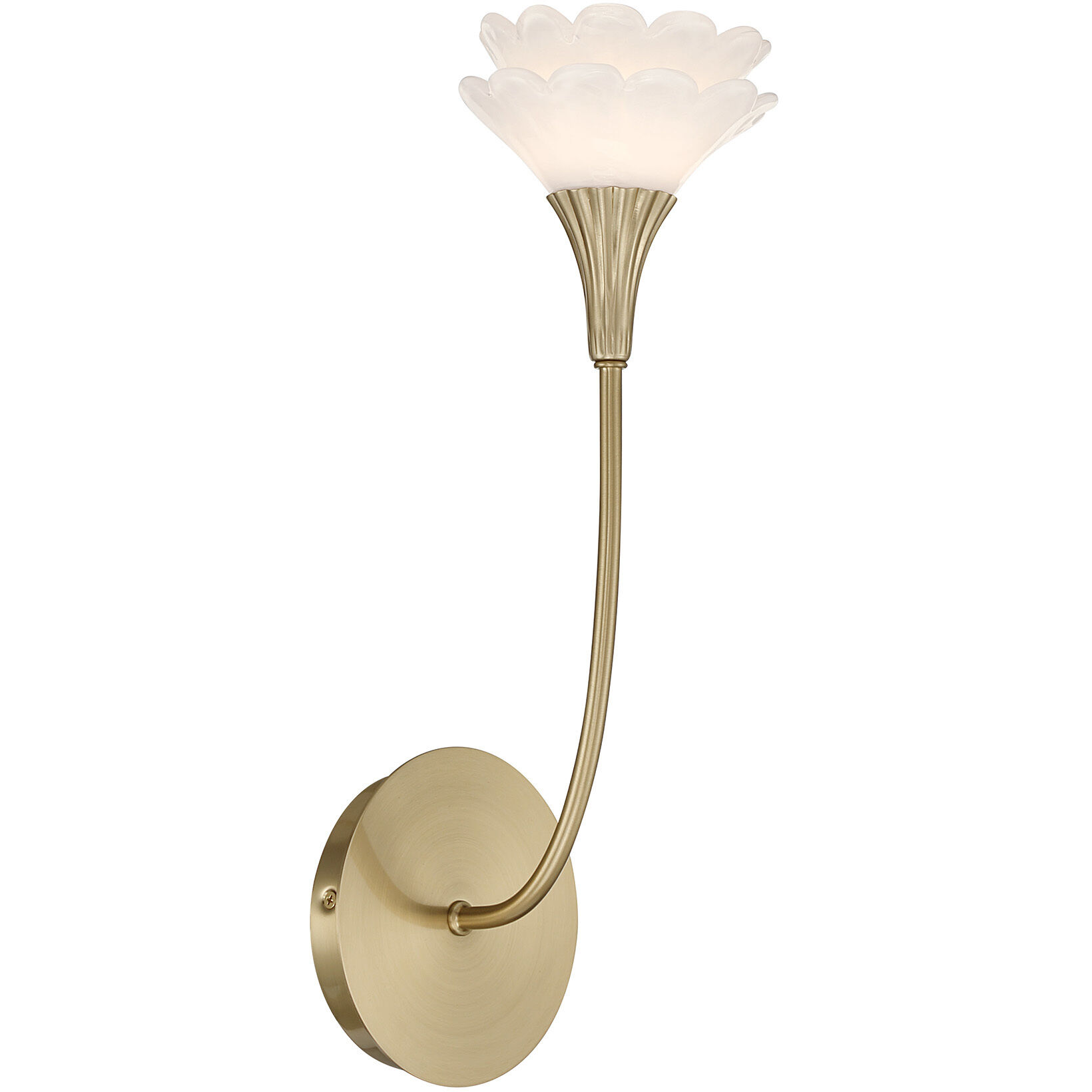 Florena 1 Light 5.38 inch Noble Brass Wall Sconce Wall Light