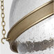 Marie Flanigan Reese LED 18.25 inch Soft Brass Globe Pendant Ceiling Light