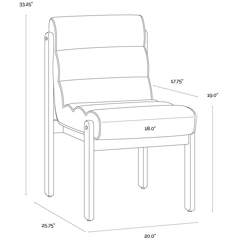 Bertie Geralt Linen Dining Chair
