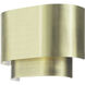 Springview 1 Light 11 inch Antique Brass ADA Wall Sconce Wall Light