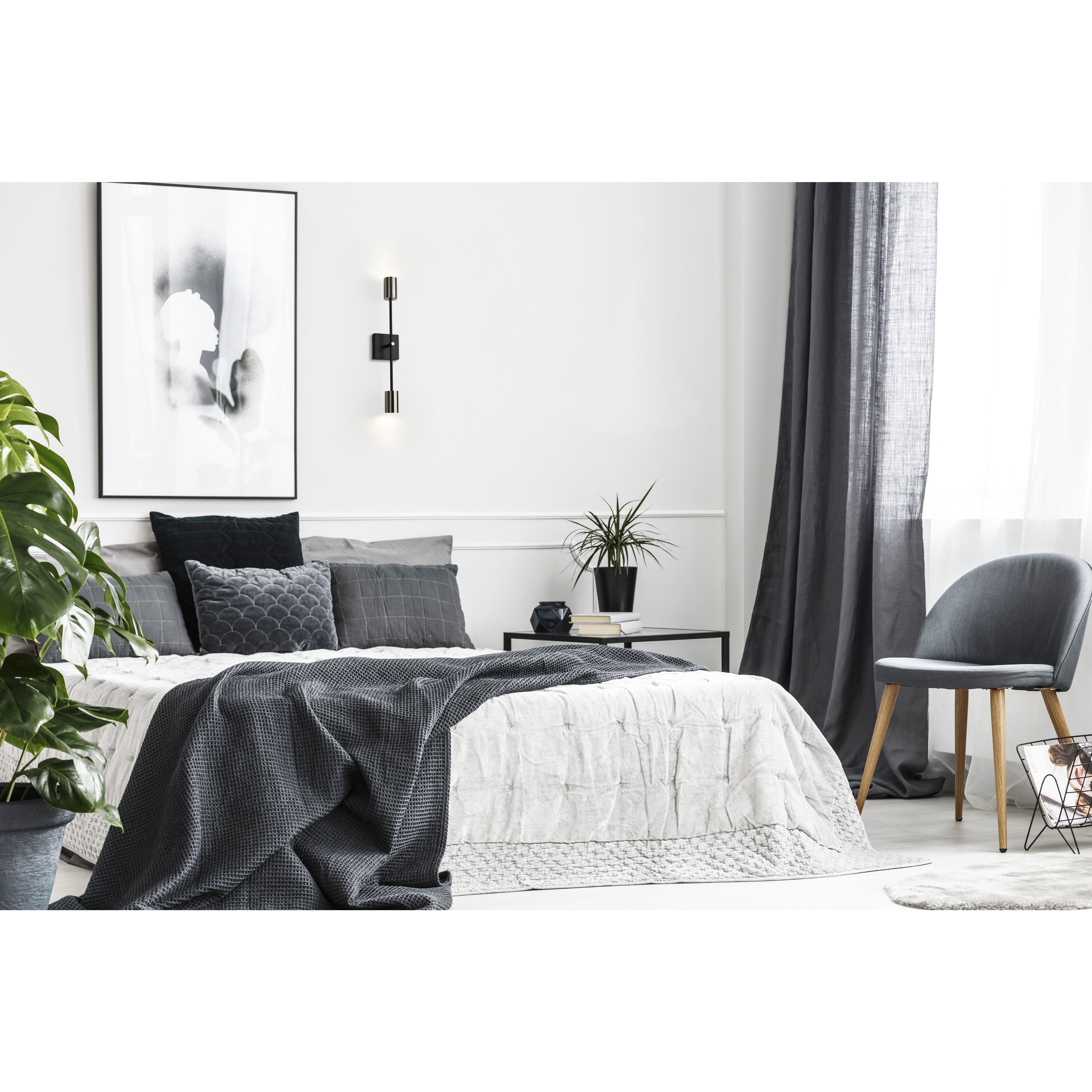 Calumet 2 Light 4.5 inch Matte Black and Polished Nickel Wall Sconce Wall Light