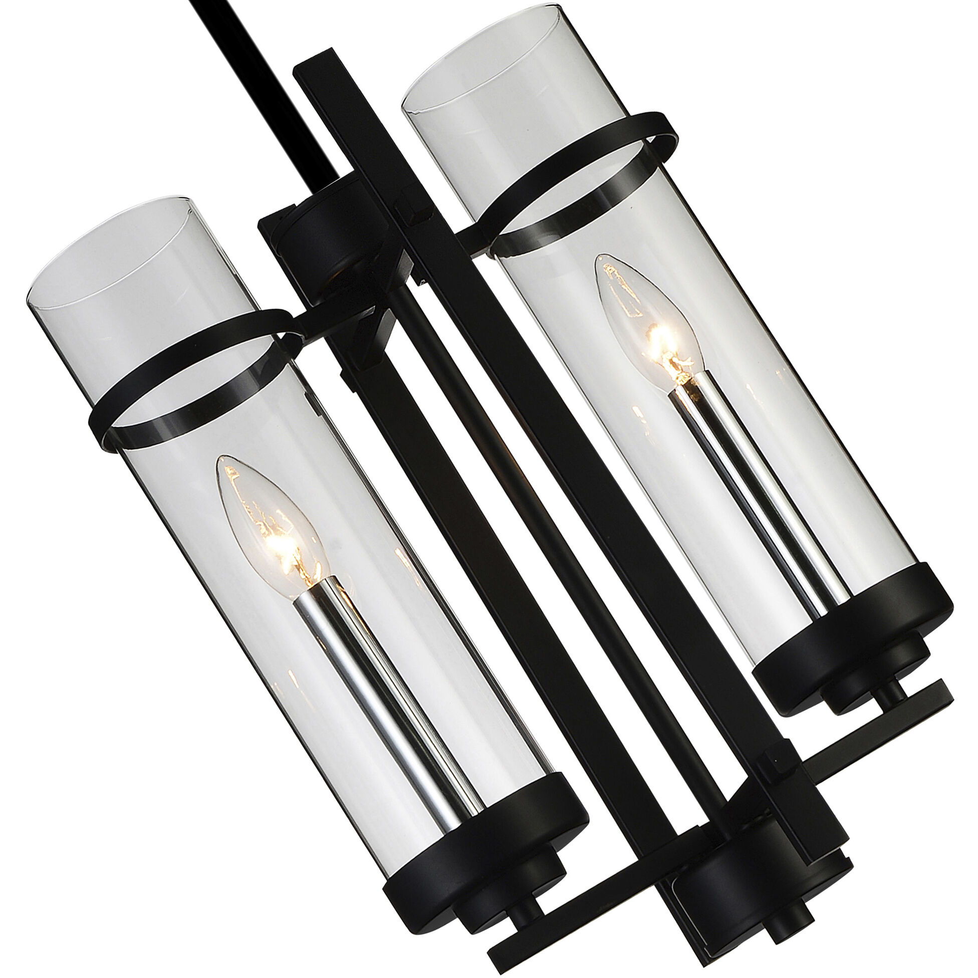 Sierra 2 Light 9 inch Black Up Mini Pendant Ceiling Light