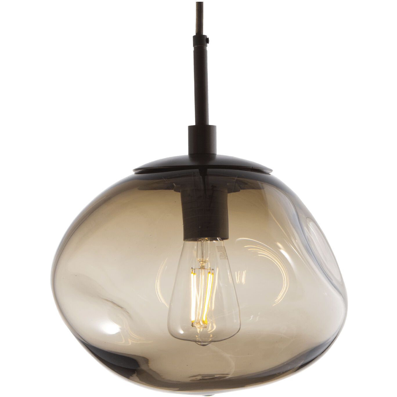 Nova Incandescent 1 Light 10 inch Novel Brass Pendant Ceiling Light in Smoke