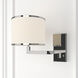 Madison 21.25 inch 60.00 watt Polished Nickel Task Sconce Wall Light