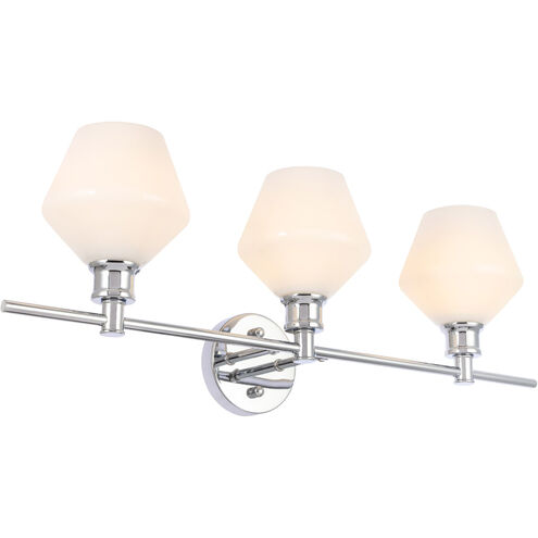 Gene 3 Light 28 inch Chrome Wall sconce Wall Light