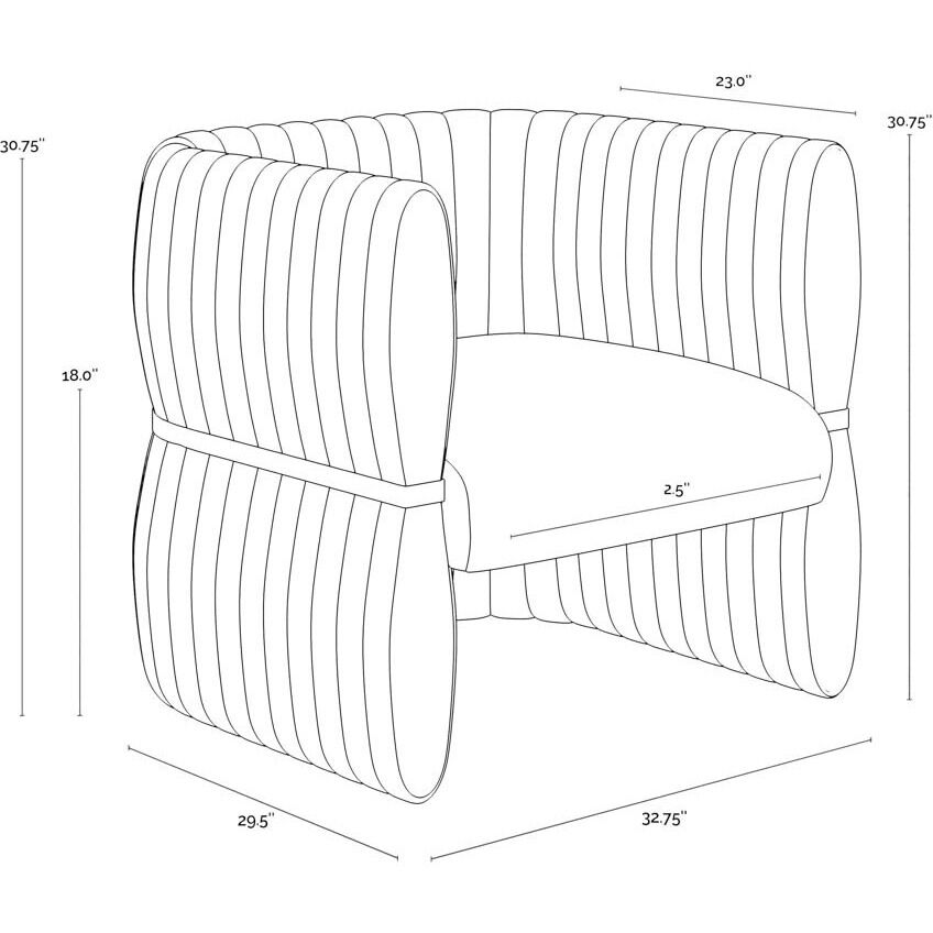 Tryor Sahara Sand Leather Lounge Chair