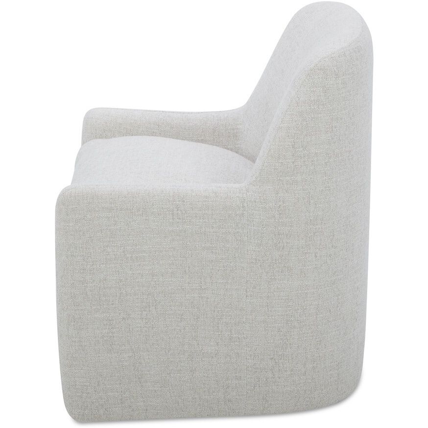 Maisie KQ Flecked Oat Rolling Dining Chair in Beige