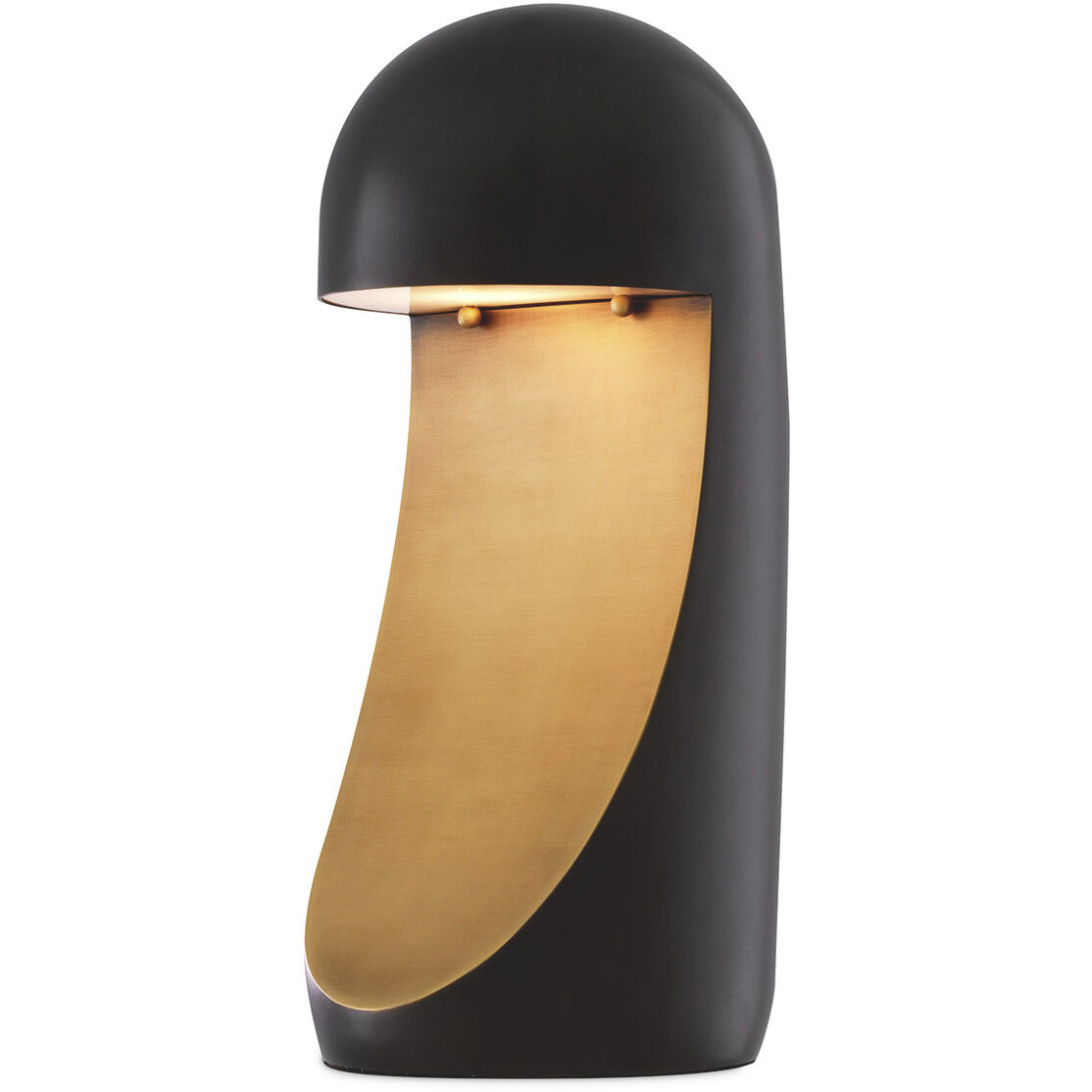 Arion 15.75 inch 3 watt Bronze Highlight with Antique Brass Table Lamp Portable Light